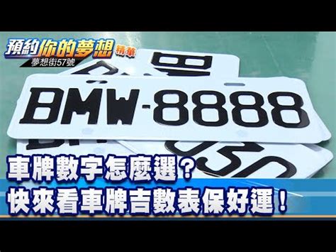 車牌英文吉凶|車牌英文吉凶一目瞭然